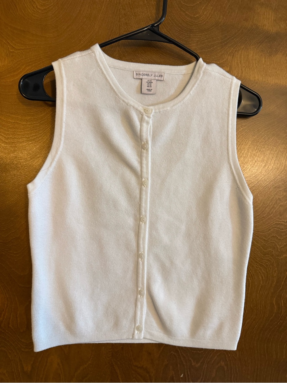 Sincerely Jules Ivory Knit Sleeveless Top